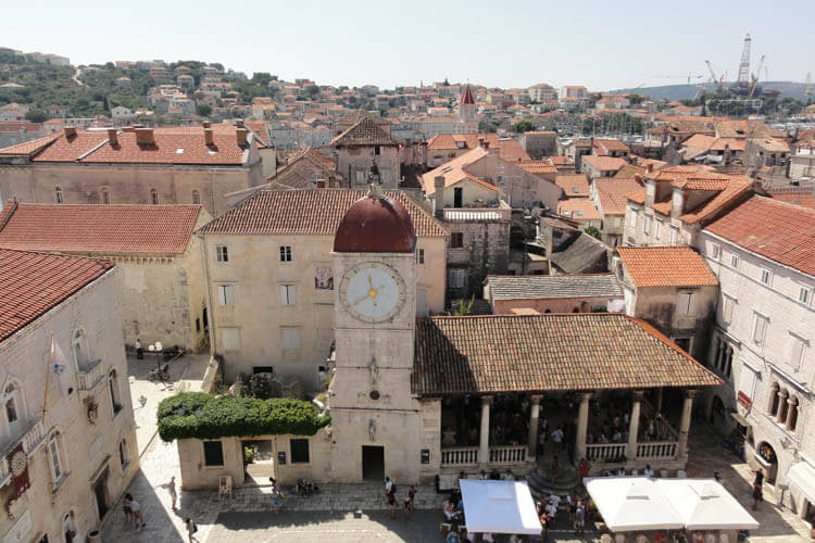 Clocktower in Trogir Trogir, Croatia, Clock Tower in the Town Square