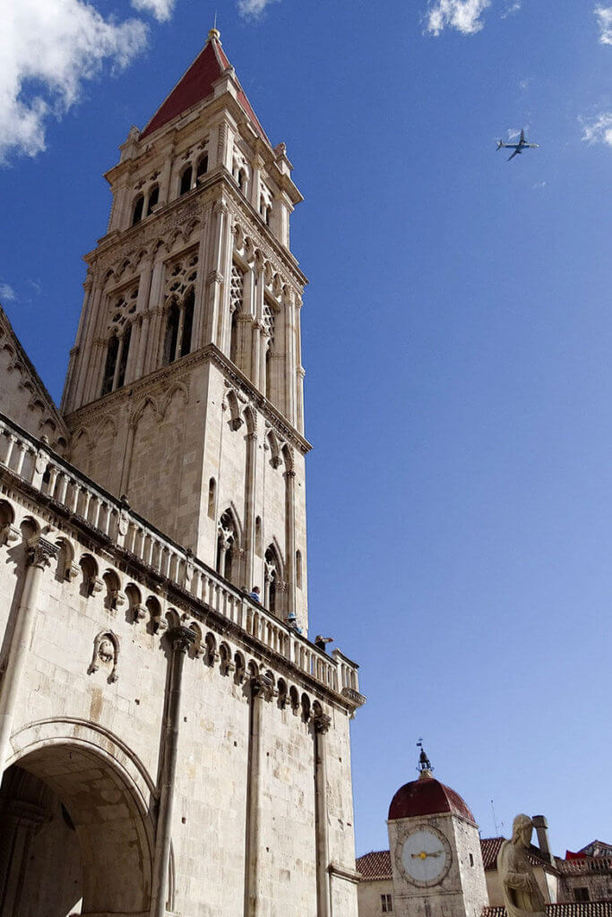 Steeple of St. Lawrence Cathedral Steeple of St. Lawrence Cathedral in Trogir
