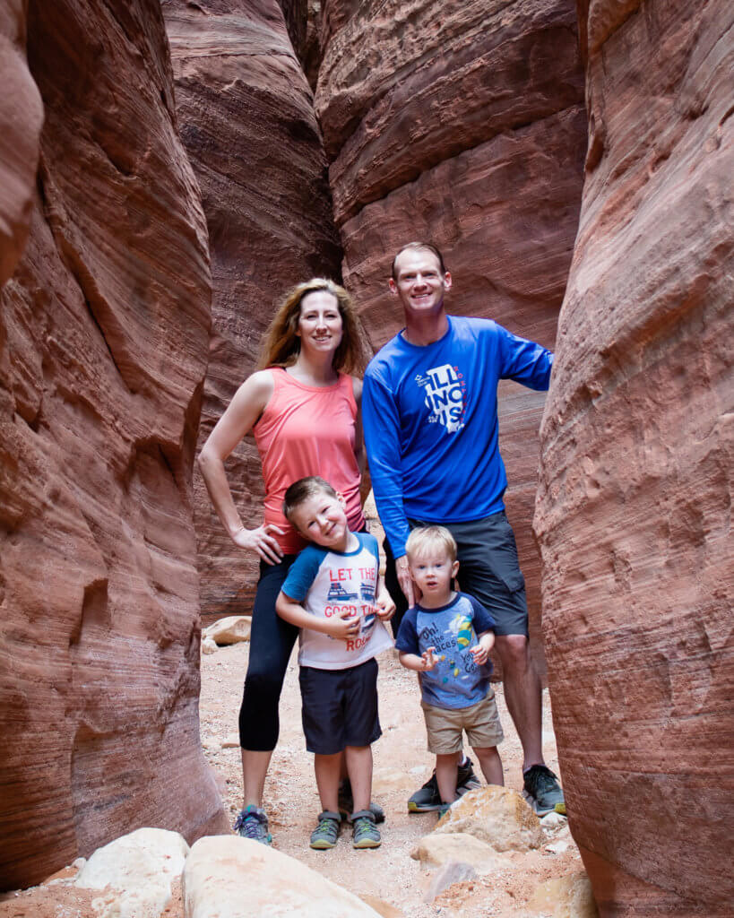 Young Family at Wire Pass